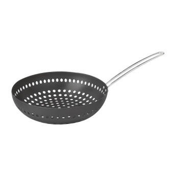 Tramontina Perforated Barbecue Wok 26 cm - Click to Enlarge
