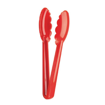 Mercer Culinary Hells Tools Tongs Red 9.5" - Click to Enlarge