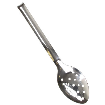 Vogue Perforated Spoon with Hook 12" - Click to Enlarge