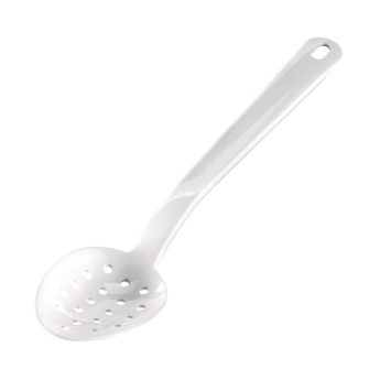 Matfer Bourgeat Exoglass Perforated Serving Spoon White 13" - Click to Enlarge