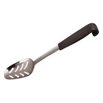 Mermaid Le Buffet Black Handled Serving Spoon Perforated 240mm - Click to Enlarge