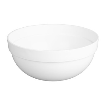 Essentials Polypropylene White Mixing Bowl 3Ltr - Click to Enlarge