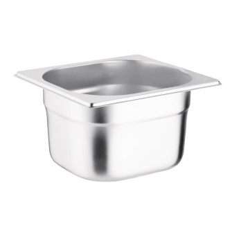 Vogue Stainless Steel 1/6 Gastronorm Pan 100mm - Click to Enlarge