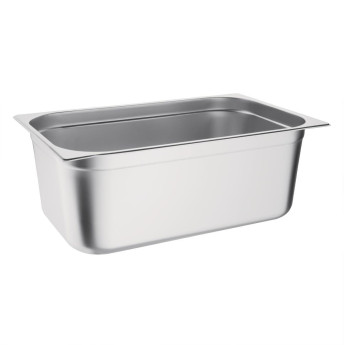 Vogue Stainless Steel 1/1 Gastronorm Pan 200mm - Click to Enlarge