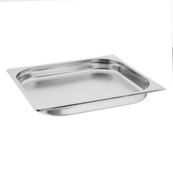 Vogue Stainless Steel Gastronorm 2/3 Pan 20mm - Click to Enlarge