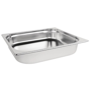 Vogue Stainless Steel 2/3 Gastronorm Pan 65mm - Click to Enlarge