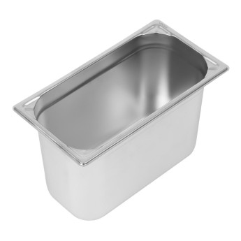 Vogue Heavy Duty Stainless Steel 1/3 Gastronorm Pan 200mm - Click to Enlarge