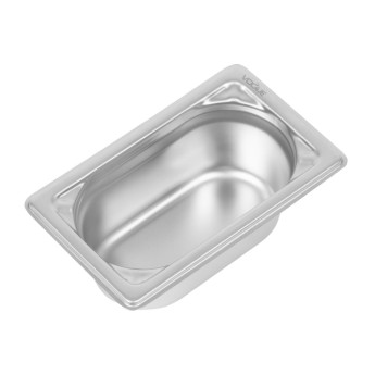 Vogue Heavy Duty Stainless Steel 1/9 Gastronorm Pan 65mm - Click to Enlarge