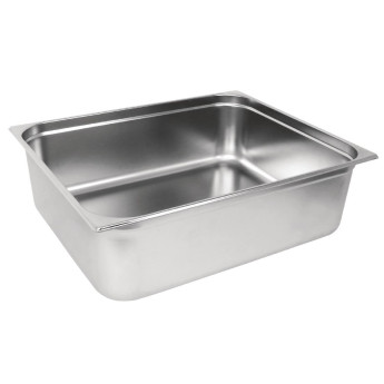 Vogue Stainless Steel 2/1 Gastronorm Pan 200mm - Click to Enlarge