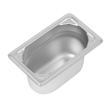 Vogue Heavy Duty Stainless Steel 1/9 Gastronorm Pan 100mm - Click to Enlarge