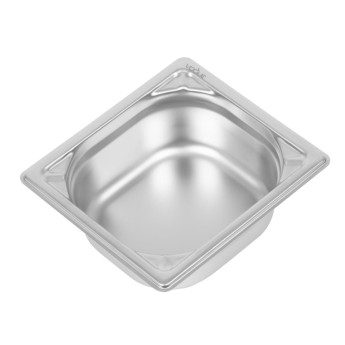 Vogue Heavy Duty Stainless Steel 1/6 Gastronorm Pan 65mm - Click to Enlarge