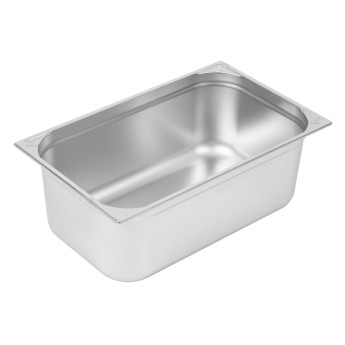Vogue Heavy Duty Stainless Steel 1/1 Gastronorm Pan 200mm - Click to Enlarge