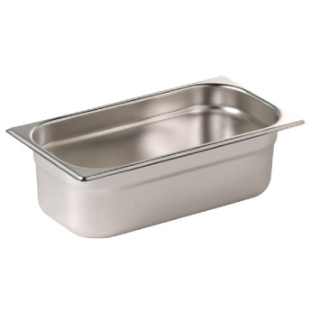 Vogue Stainless Steel Gastronorm Pan Set 5 x 1/3 & 1 x 1/2 - Click to Enlarge