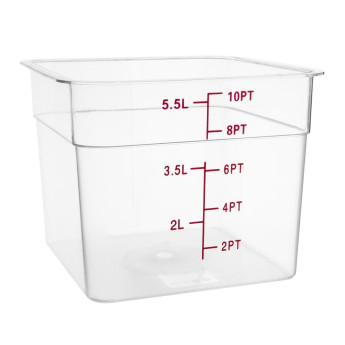 Hygiplas Polycarbonate Square Storage Container 5.5Ltr - Click to Enlarge