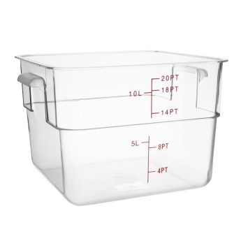 Hygiplas Polycarbonate Square Storage Container 10Ltr - Click to Enlarge