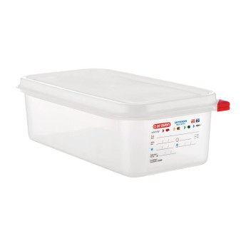 Araven Polypropylene 1/3 Gastronorm Food Container 4Ltr (Pack of 4) - Click to Enlarge
