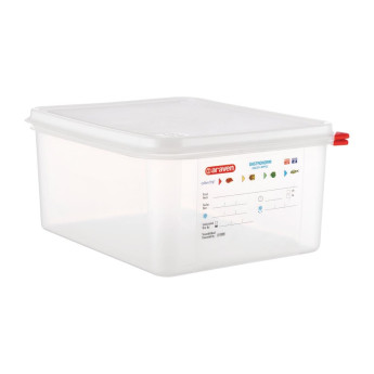 Araven Polypropylene 1/2 Gastronorm Food Container 12.5Ltr (Pack of 4) - Click to Enlarge