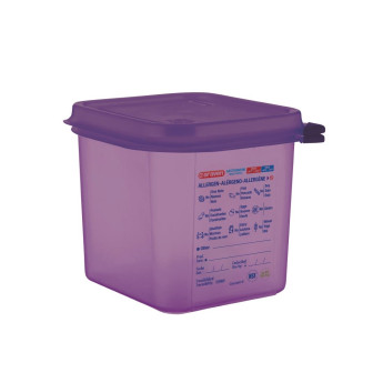 Araven Allergen Polypropylene 1/6 Gastronorm Food Container Purple 2.6L - Click to Enlarge