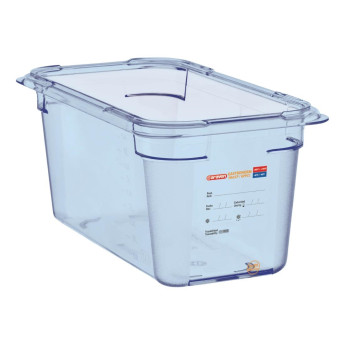 Araven ABS Food Storage Container Blue GN 1/3 150mm - Click to Enlarge