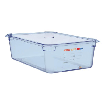 Araven ABS Food Storage Container Blue GN 1/1 150mm - Click to Enlarge