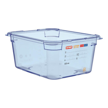Araven ABS Food Storage Container Blue GN 1/2 150mm - Click to Enlarge