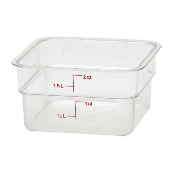 Cambro Square Polycarbonate Food Storage Container 1.9 Ltr - Click to Enlarge