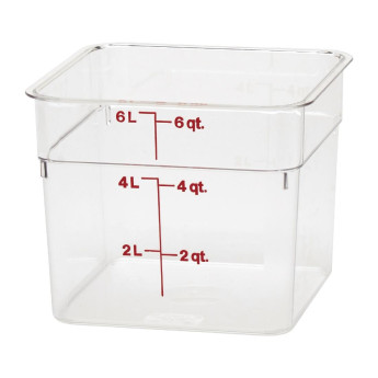 Cambro Square Polycarbonate Food Storage Container 5.7 Ltr - Click to Enlarge
