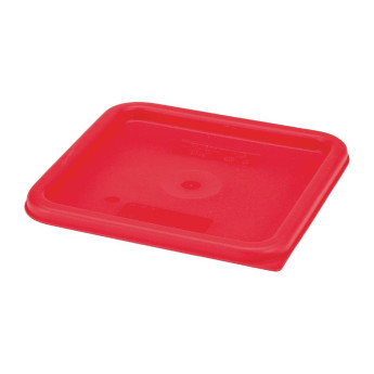Cambro Camsquare Food Storage Container Lid Red - Click to Enlarge
