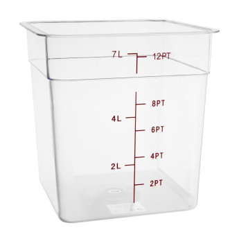 Hygiplas Polycarbonate Square Storage Container 7Ltr - Click to Enlarge