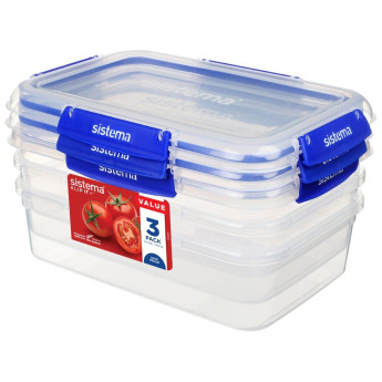 Sistema Klip It Containers 2Ltr (Pack of 3) - Click to Enlarge