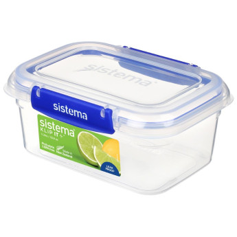 Sistema Rectangle Klip It Plus Food Storage Container 1Ltr - Click to Enlarge