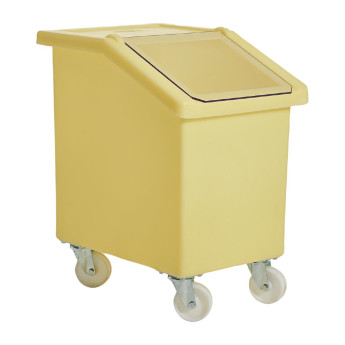 Mobile Ingredient Bin 90Ltr Yellow - Click to Enlarge