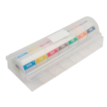 Removable Colour Coded Food Labels with 2" Dispenser - Click to Enlarge