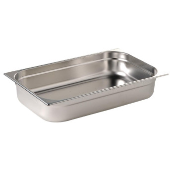 Vogue Stainless Steel 1/1 Gastronorm Pan 65mm - Click to Enlarge