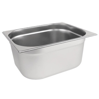 Vogue Stainless Steel 1/2 Gastronorm Pan 150mm - Click to Enlarge