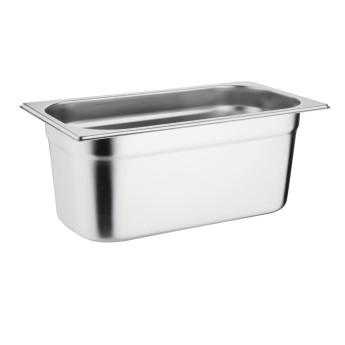 Vogue Stainless Steel 1/3 Gastronorm Pan 100mm - Click to Enlarge