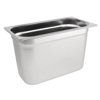 Vogue Stainless Steel 1/3 Gastronorm Pan 200mm - Click to Enlarge