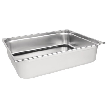 Vogue Stainless Steel 2/1 Gastronorm Pan 150mm - Click to Enlarge