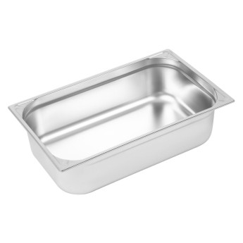 Vogue Heavy Duty Stainless Steel 1/1 Gastronorm Pan 150mm - Click to Enlarge