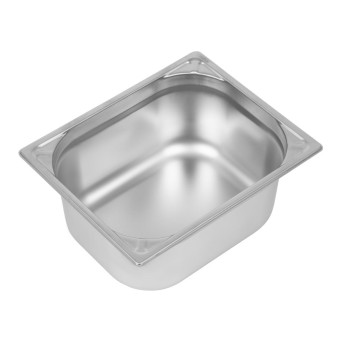 Vogue Heavy Duty Stainless Steel 1/2 Gastronorm Pan 150mm - Click to Enlarge