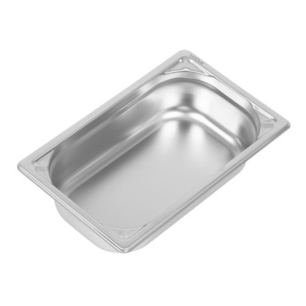 Vogue Heavy Duty Stainless Steel 1/4 Gastronorm Pan 65mm - Click to Enlarge