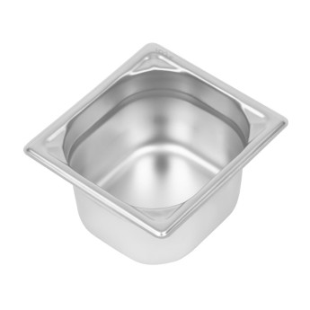 Vogue Heavy Duty Stainless Steel 1/6 Gastronorm Pan 100mm - Click to Enlarge