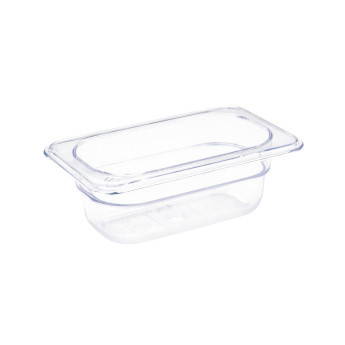 Vogue Polycarbonate 1/9 Gastronorm Container 65mm Clear - Click to Enlarge