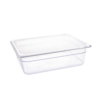 Vogue Polycarbonate 1/2 Gastronorm Container Clear - Click to Enlarge