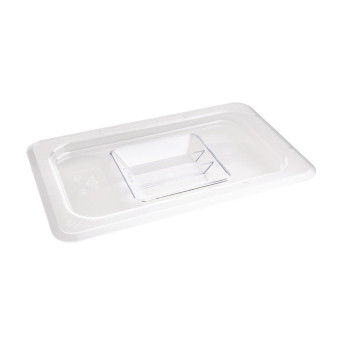 Vogue Polycarbonate 1/4 Gastronorm Lid Clear - Click to Enlarge
