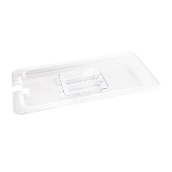 Vogue Polycarbonate 1/3 Gastronorm Lid Notched - Click to Enlarge