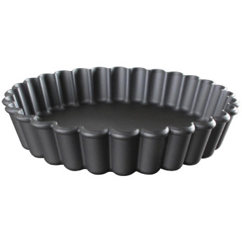 Matfer Bourgeat Exoglass Round Fluted Tartlet Mould 110mm (Pack of 12) - Click to Enlarge