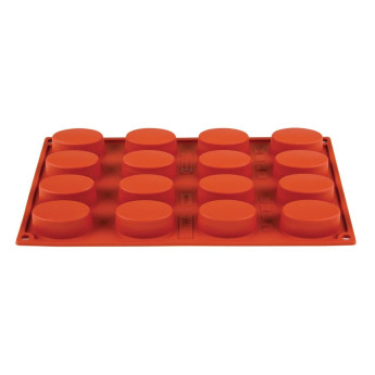 Pavoni Formaflex Silicone Oval Mould 16 Cup - Click to Enlarge