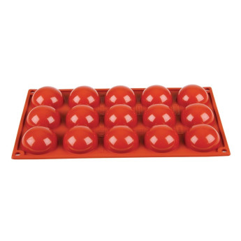 Pavoni Formaflex Silicone Half Sphere Mould 15 Cup - Click to Enlarge