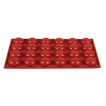 Pavoni Formaflex Silicone Pomponette Mould 24 Cup - Click to Enlarge
